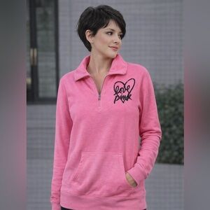 PINK Victoria's Secret Pink 🩷 Quarter-Zip Sweatshirt. Great Condition. Size XS